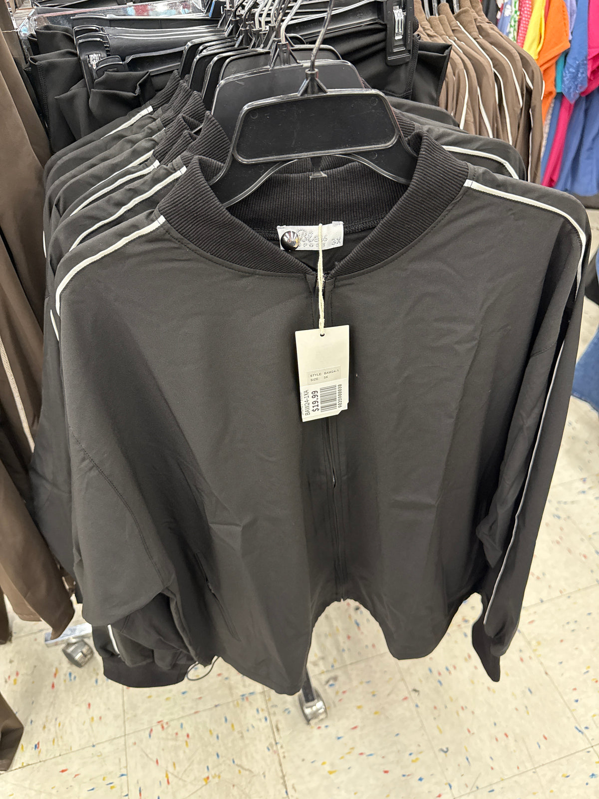 W. BLK NYLON JACKET - 90359