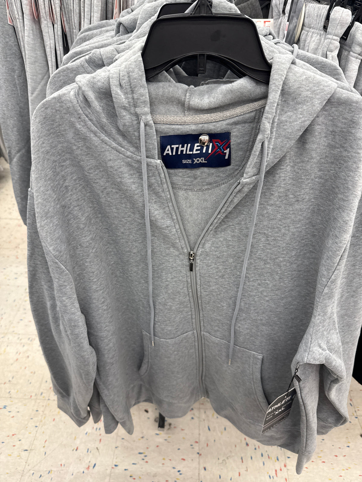 H.GRAY ZIP HOOD - 90414