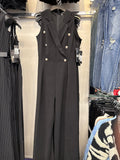 BLK JUMPSUIT - 90391