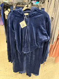 NAVY VELOUR SET - 90338